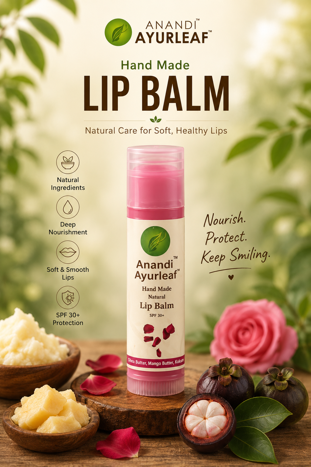 Anandi Ayurleaf Lip Balm