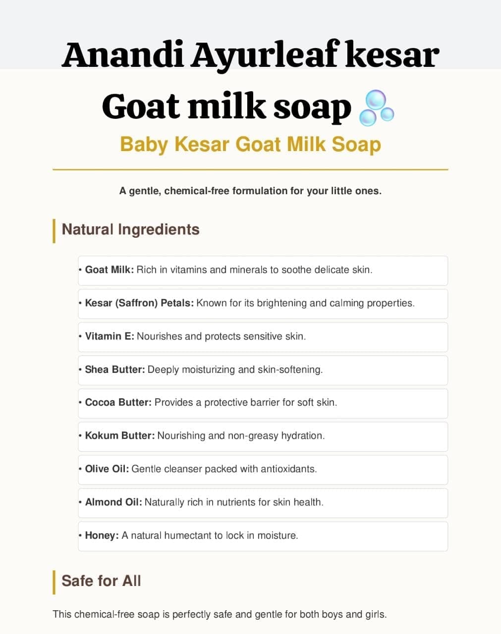 Kesar Goat Milk Soap